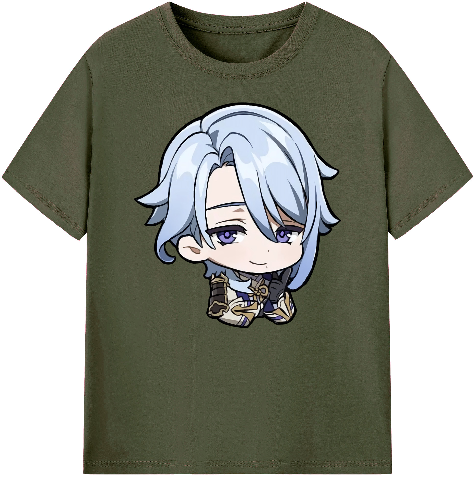 げんし神 神里綾人 かみさとあやと genshin Kamisato Ayato 綿100％ メンズ半袖Tシャツ｜肌触りやわらか＆通気性